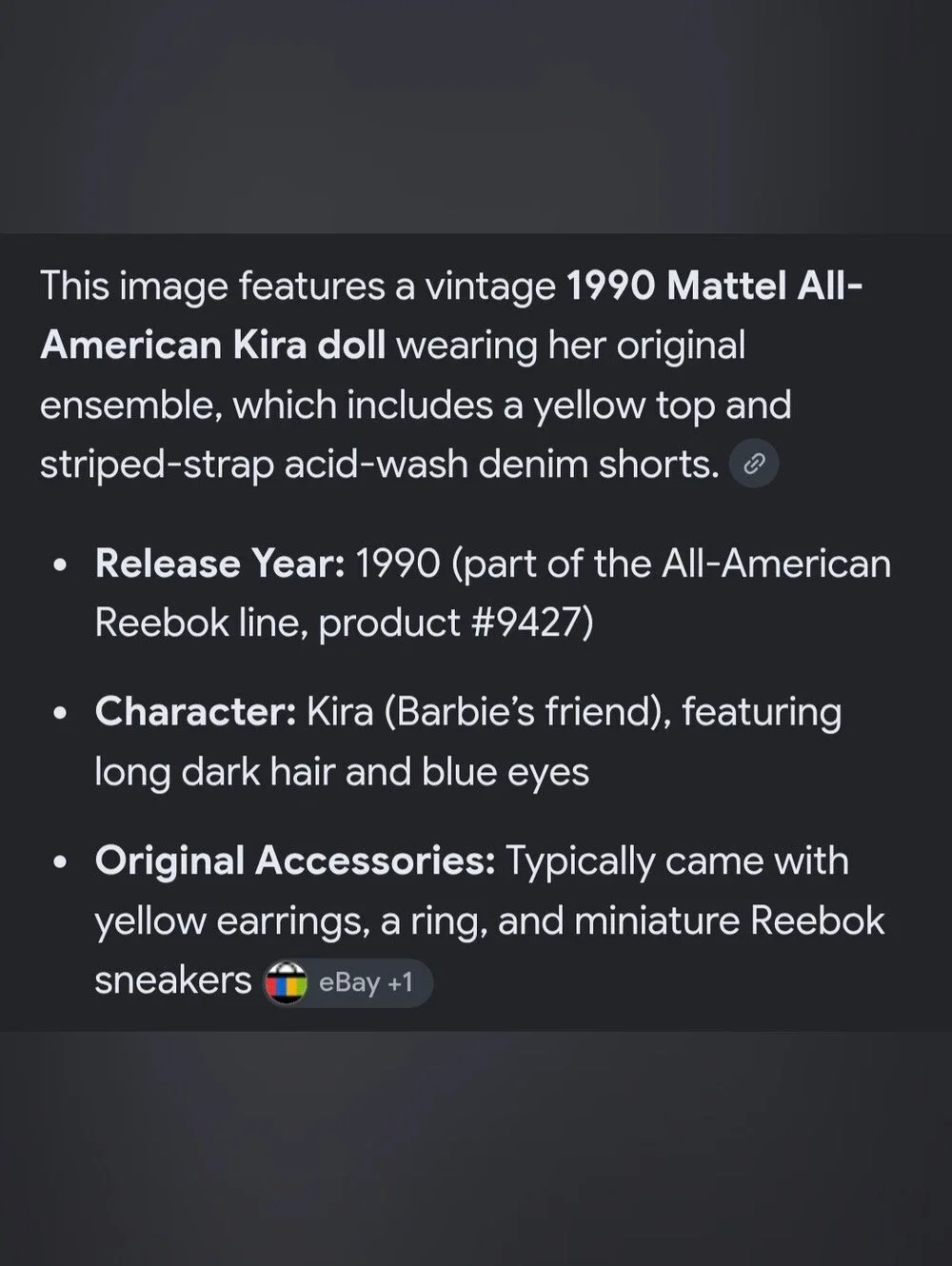 Mattel original 90s